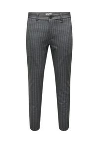 Only & Sons Chinosy 22024048 Szary Tapered Fit. Kolor: szary. Materiał: syntetyk #3