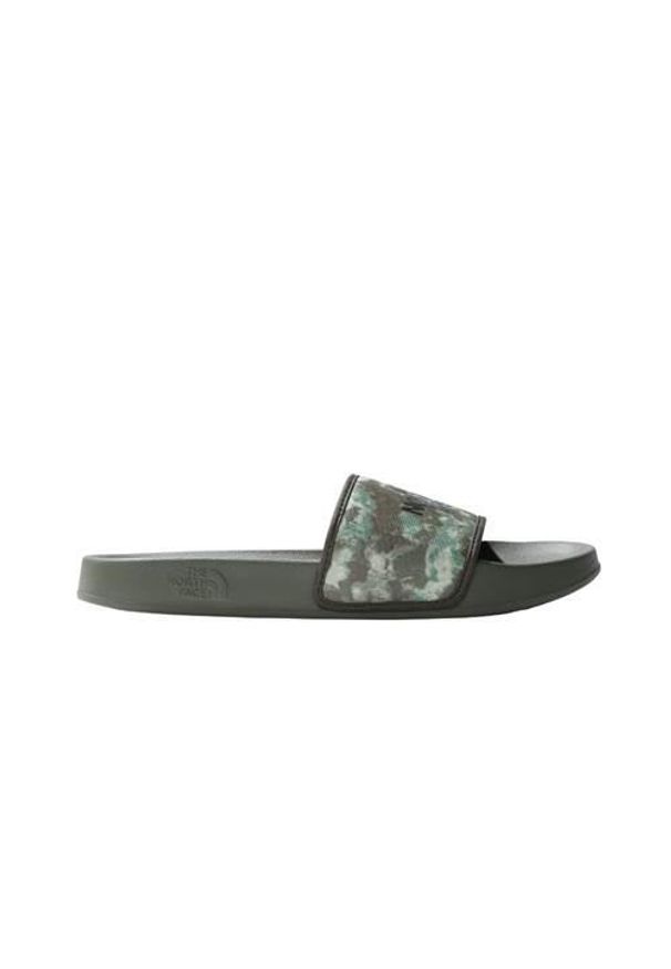 Klapki męskie The North Face Basecamp Slide Iii. Zapięcie: bez zapięcia. Kolor: szary, wielokolorowy. Materiał: materiał, syntetyk. Szerokość cholewki: normalna. Sport: turystyka piesza