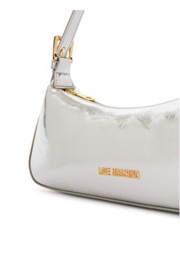 Love Moschino - LOVE MOSCHINO Torebka JC4390PP0OKQ0902 Srebrny. Kolor: srebrny. Materiał: skórzane