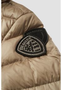 Blauer USA - BLAUER Beżowy damski płaszcz Anita Raincoat Long Jackets. Kolor: beżowy. Materiał: puch. Długość: długie #5