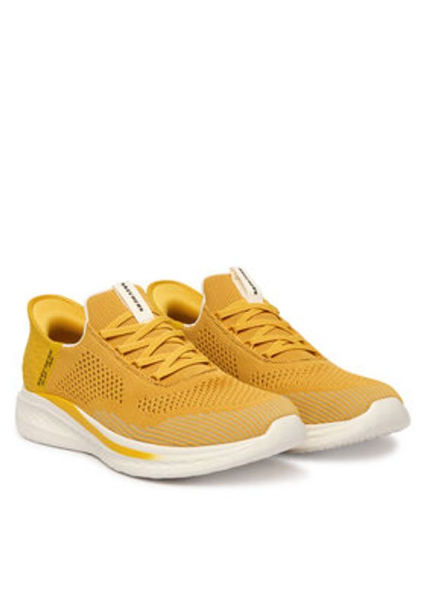 skechers - Skechers Sneakersy Slade Quinto 210810/YEL Żółty. Kolor: żółty. Materiał: materiał