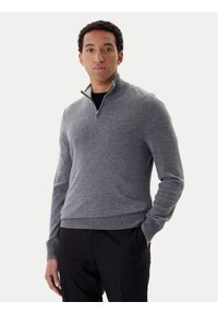 BOSS Sweter H-Hemarlo 50549984 Szary Regular Fit. Kolor: szary. Materiał: wełna #1
