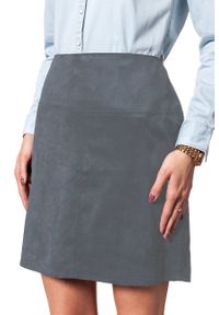 Tom Tailor - DAMSKA SPÓDNICA TOM TAILOR FAKE VELOUR LEATHER SKIRT #7