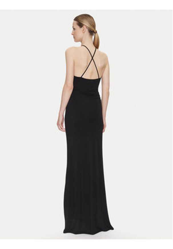 Guess Sukienka wieczorowa W5GK95 KCVG2 Czarny Slim Fit. Kolor: czarny. Materiał: syntetyk. Styl: wizytowy