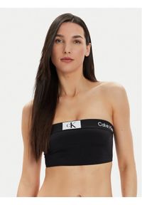 Calvin Klein Swimwear Góra od bikini KW0KW02355 Czarny. Kolor: czarny. Materiał: syntetyk