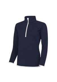 JUST COOL - Sweter Damski Z Zamkiem Błyskawicznym. Kolor: biały, wielokolorowy, niebieski