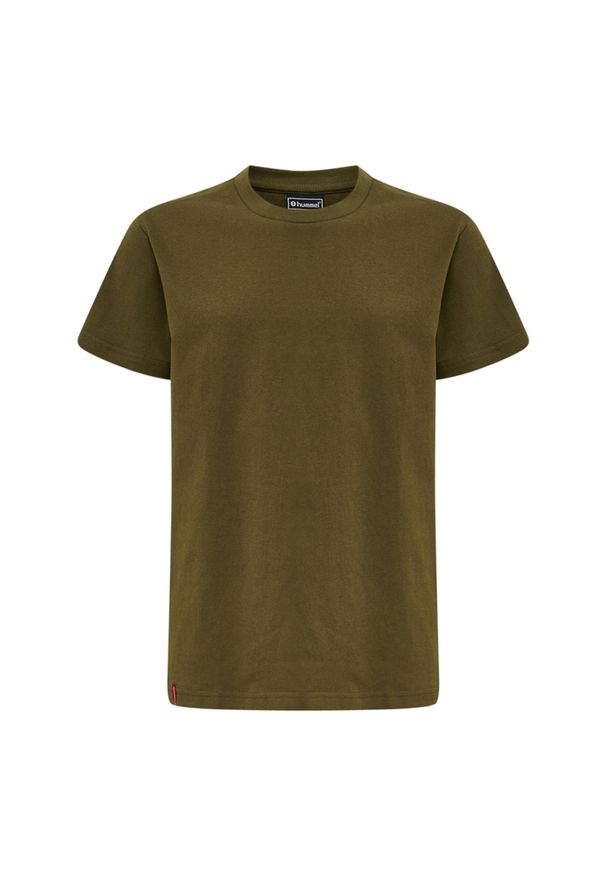Koszulka dla dzieci Hummel Red Basic. Kolor: zielony. Materiał: bawełna. Długość rękawa: krótki rękaw. Długość: krótkie