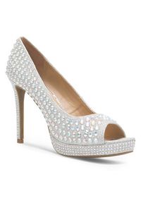 Nine West Szpilki MAIRA SY8020-9NW Srebrny. Kolor: srebrny. Materiał: materiał. Obcas: na szpilce #4