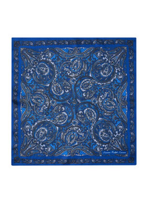 Lauren Ralph Lauren - LAUREN RALPH LAUREN Chusta jedwabna Paisley Sandwashed 454P09786001 Niebieski. Kolor: niebieski. Materiał: jedwab. Wzór: paisley