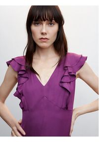 mango - Mango Kombinezon Lia 47087127 Fioletowy Regular Fit. Kolor: fioletowy. Materiał: wiskoza #5