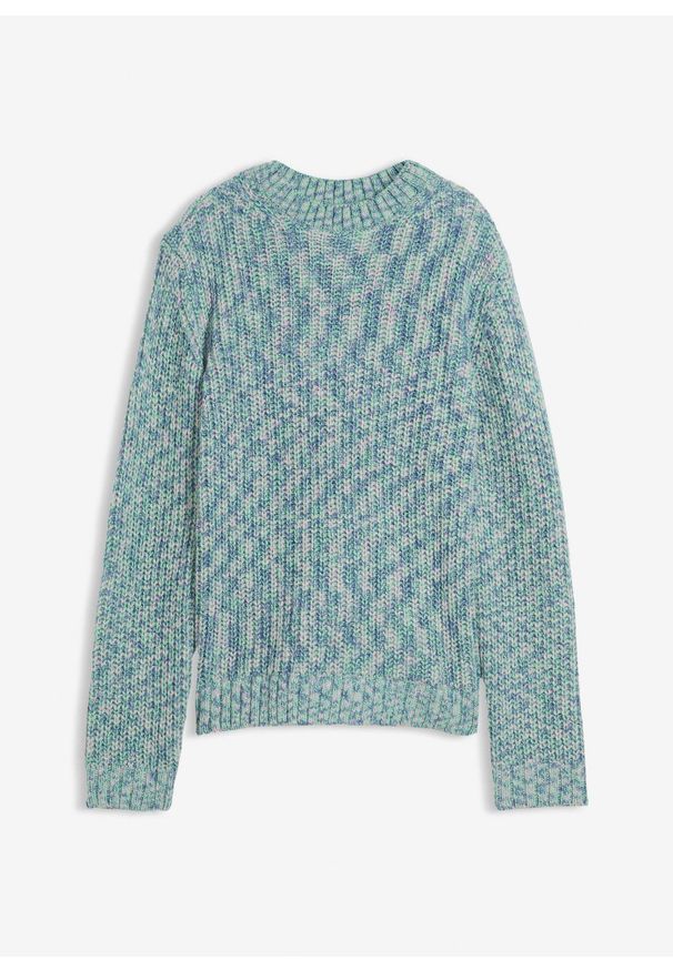 bonprix - Gruby sweter. Kolor: zielony
