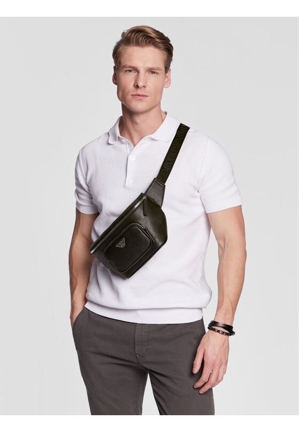 Emporio Armani Nerka Y4O238 Y138E 81072 Czarny. Kolor: czarny. Materiał: skóra