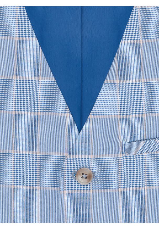 Pako Lorente - PAKO LORENTE – Męska kamizelka w kratę księcia Walii. Okazja: na ślub cywilny, na wesele. Materiał: poliester, elastan, wiskoza