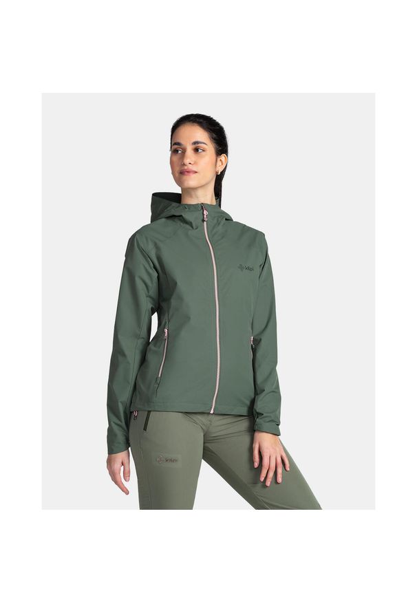 Damska kurtka outdooroowa Kilpi SONNA-W. Kolor: zielony. Materiał: softshell. Sport: turystyka piesza