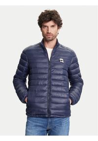 Karl Lagerfeld - KARL LAGERFELD Kurtka puchowa 505710 551590 Granatowy Regular Fit. Typ kołnierza: dekolt w karo. Kolor: niebieski. Materiał: syntetyk #1