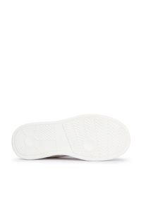 Wittchen - Damskie sneakersy skórzane ze wstawkami w kratkę biało-beżowe. Okazja: na co dzień. Kolor: biały, wielokolorowy, beżowy. Materiał: skóra. Wzór: kratka. Obcas: na platformie #2