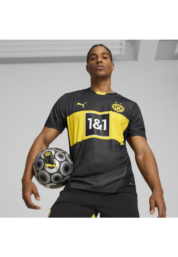 Koszulka piłkarska Puma Dortmund wyjazdowa sezon 24/25. Materiał: materiał. Sport: piłka nożna