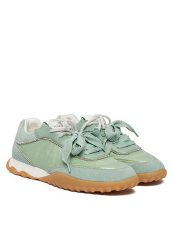 Pinko - PINKO Sneakersy Gea 02 SS0179 P076 Zielony. Kolor: zielony. Materiał: materiał