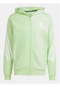 Adidas - adidas Bluza Future Icons 3-Stripes IN3325 Zielony Regular Fit. Kolor: zielony. Materiał: bawełna