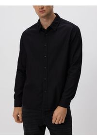 Reserved - Jeansowa koszula regular fit - czarny. Kolor: czarny. Materiał: jeans #1