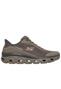 skechers - Buty męskie Skechers Slip-ins: Glide-Step Sole - Glover Peak 237812TPE - brązowe. Okazja: na co dzień. Zapięcie: sznurówki. Kolor: brązowy. Szerokość cholewki: normalna. Wzór: aplikacja. Model: Skechers Sport #1