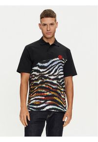 Just Cavalli Polo 76OAG6R1 Czarny Regular Fit. Typ kołnierza: polo. Kolor: czarny. Materiał: bawełna #1