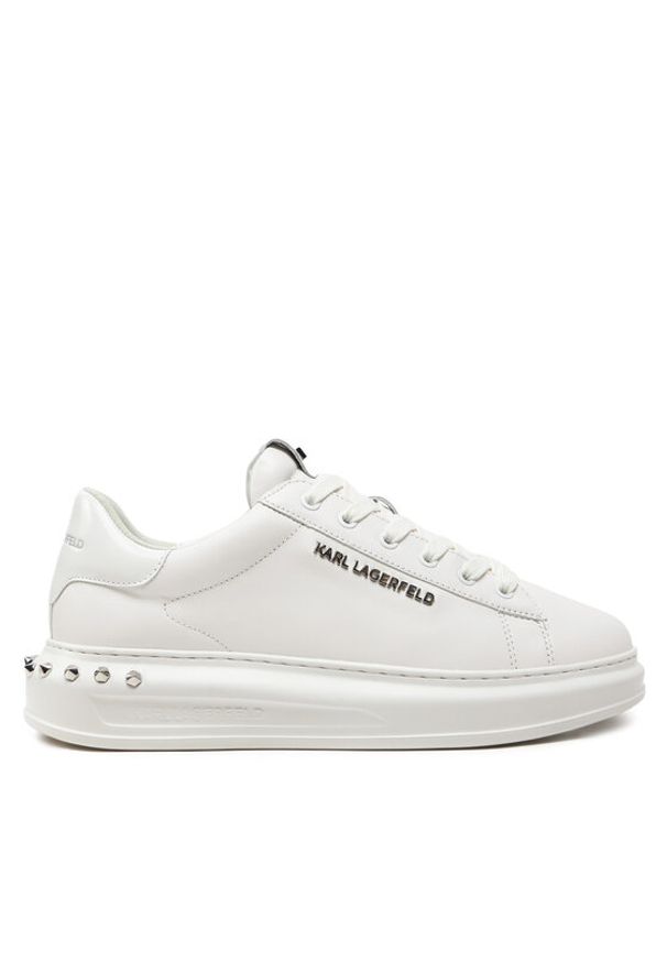 Karl Lagerfeld - KARL LAGERFELD Sneakersy KL52574A Biały. Kolor: biały. Materiał: skóra