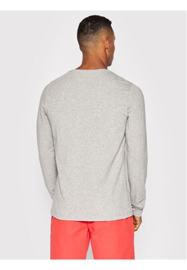 TOMMY HILFIGER - Tommy Hilfiger Longsleeve MW0MW10804 Szary Slim Fit. Kolor: szary. Materiał: bawełna. Długość rękawa: długi rękaw