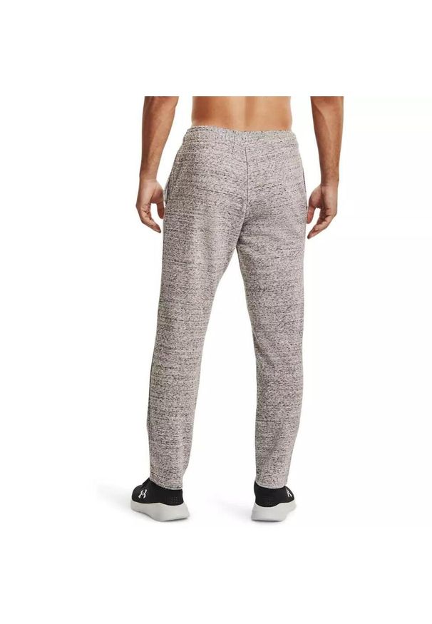 Spodnie dresowe męskie Under Armour RIVAL TERRY PANT. Kolor: szary. Materiał: dresówka
