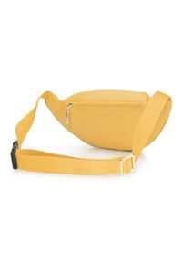 Wittchen - Damska torebka nerka skórzana z kieszonką. Kolor: żółty. Materiał: skóra. Wzór: aplikacja #4