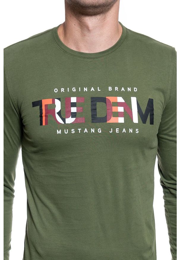 Mustang - MĘSKI LONGSLEEVE MUSTANG ANTON C RUBBER 1009977 6348. Długość rękawa: długi rękaw