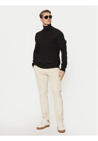 Stone Island Golf 8115565FC Czarny Regular Fit. Typ kołnierza: golf. Kolor: czarny. Materiał: wełna #4