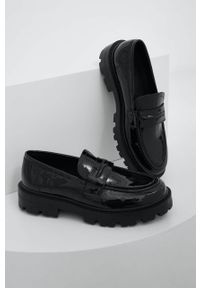 Answear Lab mokasyny damskie kolor czarny na platformie. Nosek buta: okrągły. Kolor: czarny. Materiał: guma. Obcas: na platformie. Styl: wakacyjny #1