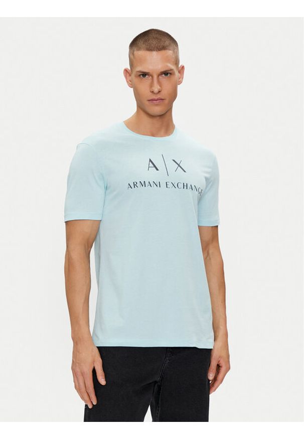 Armani Exchange T-Shirt 8NZTCJ Z8H4Z 15CY Fioletowy Regular Fit. Kolor: fioletowy. Materiał: bawełna