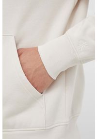 Calvin Klein Jeans bluza męska kolor beżowy z kapturem z nadrukiem. Typ kołnierza: kaptur. Kolor: beżowy. Materiał: bawełna. Wzór: nadruk #3