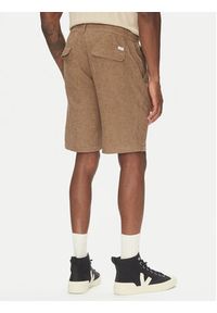 Lindbergh Szorty materiałowe 30-508003 Beżowy Relaxed Fit. Kolor: beżowy. Materiał: bawełna