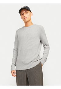 Jack & Jones - Jack&Jones Sweter Perfect 12257771 Szary Regular Fit. Kolor: szary. Materiał: bawełna #1