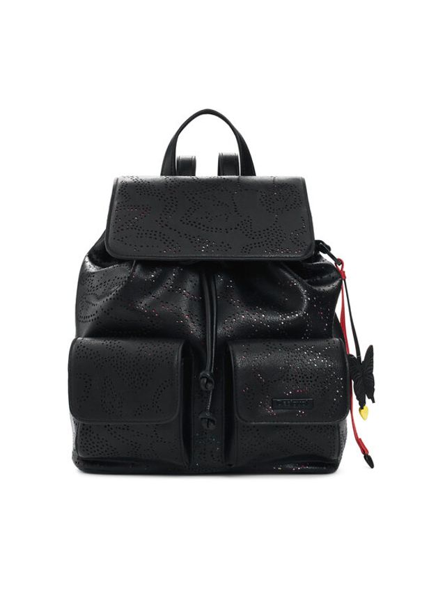 Desigual Plecak 26SAKP30 Czarny. Kolor: czarny. Materiał: skóra