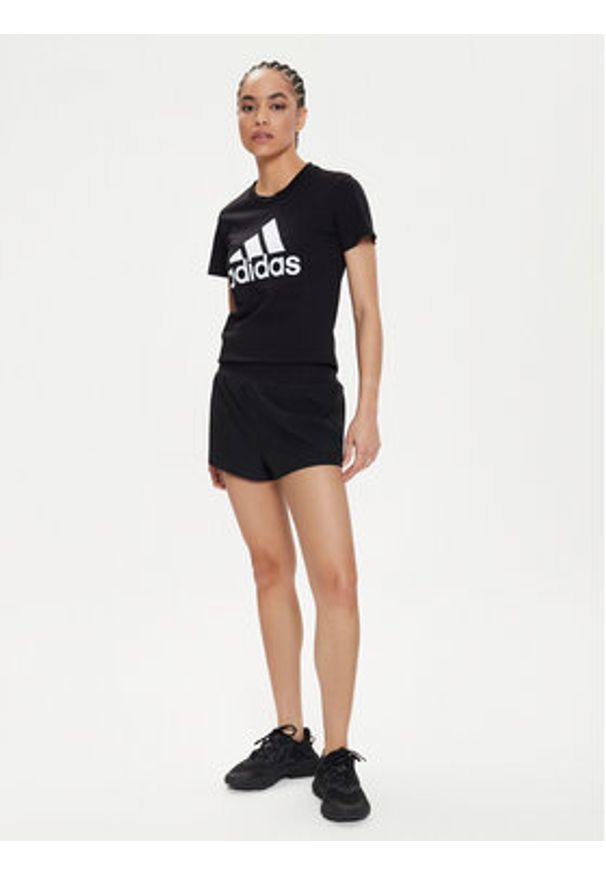Adidas - adidas T-Shirt Essentials Logo GL0722 Czarny Regular Fit. Kolor: czarny. Materiał: bawełna