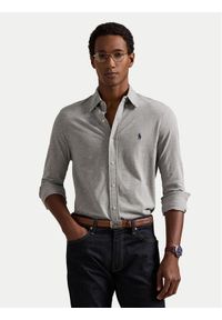 Polo Ralph Lauren Koszula 710654408 Szary Regular Fit. Typ kołnierza: polo. Kolor: szary. Materiał: bawełna #1