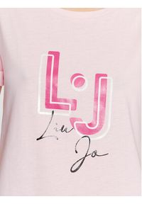 Liu Jo Sport T-Shirt TA3275 J5923 Różowy Regular Fit. Kolor: różowy. Materiał: bawełna. Styl: sportowy #5