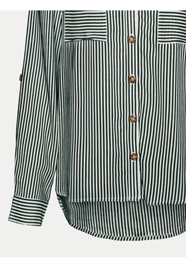 Vero Moda Koszula Bumpy 10275283 Zielony Regular Fit. Kolor: zielony. Materiał: wiskoza