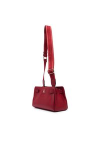 TOMMY HILFIGER - Tommy Hilfiger Torebka Th Joy Crossover AW0AW19065 Czerwony. Kolor: czerwony. Materiał: skórzane #4