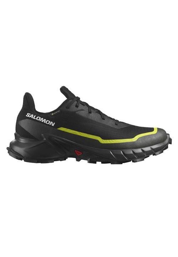 salomon - Buty do biegania męskie Salomon Alphacross 5 Gtx. Zapięcie: sznurówki. Kolor: czarny. Materiał: syntetyk, tkanina, materiał. Szerokość cholewki: normalna. Technologia: Gore-Tex