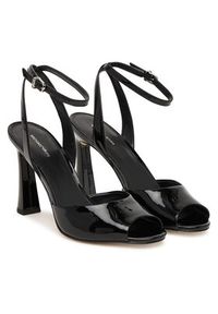 MICHAEL Michael Kors Sandały Rosie High 40S6RSHS1A Czarny. Kolor: czarny. Materiał: skóra #5