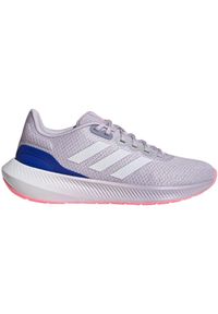 Adidas - Buty damskie adidas Runfalcon 3. Kolor: szary, niebieski, wielokolorowy, biały. Materiał: materiał