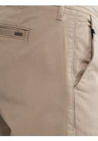 Big-Star - Spodnie chinosy męskie beżowe Hektor 805. Okazja: do pracy, na imprezę, na uczelnię, na co dzień. Kolor: beżowy. Materiał: jeans, len. Styl: klasyczny, casual, elegancki #3