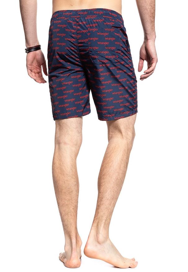 Wrangler - SPODENKI MĘSKIE WRANGLER SWIM SHORT SCARLET RED W4B01V9UU 112129078