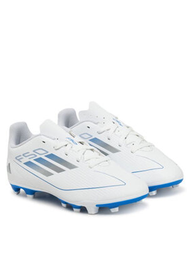 Adidas - adidas Buty do piłki nożnej F50 Club Firm/Multi-Ground IE1310 Biały. Kolor: biały. Materiał: skóra