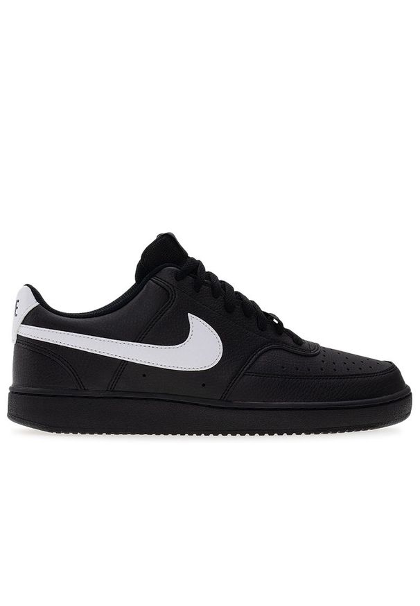 Buty męskie Nike Court Vision Low FZ0630-010 - czarne. Zapięcie: sznurówki. Kolor: czarny. Materiał: skóra, materiał, guma, syntetyk. Szerokość cholewki: normalna. Sezon: lato. Model: Nike Court